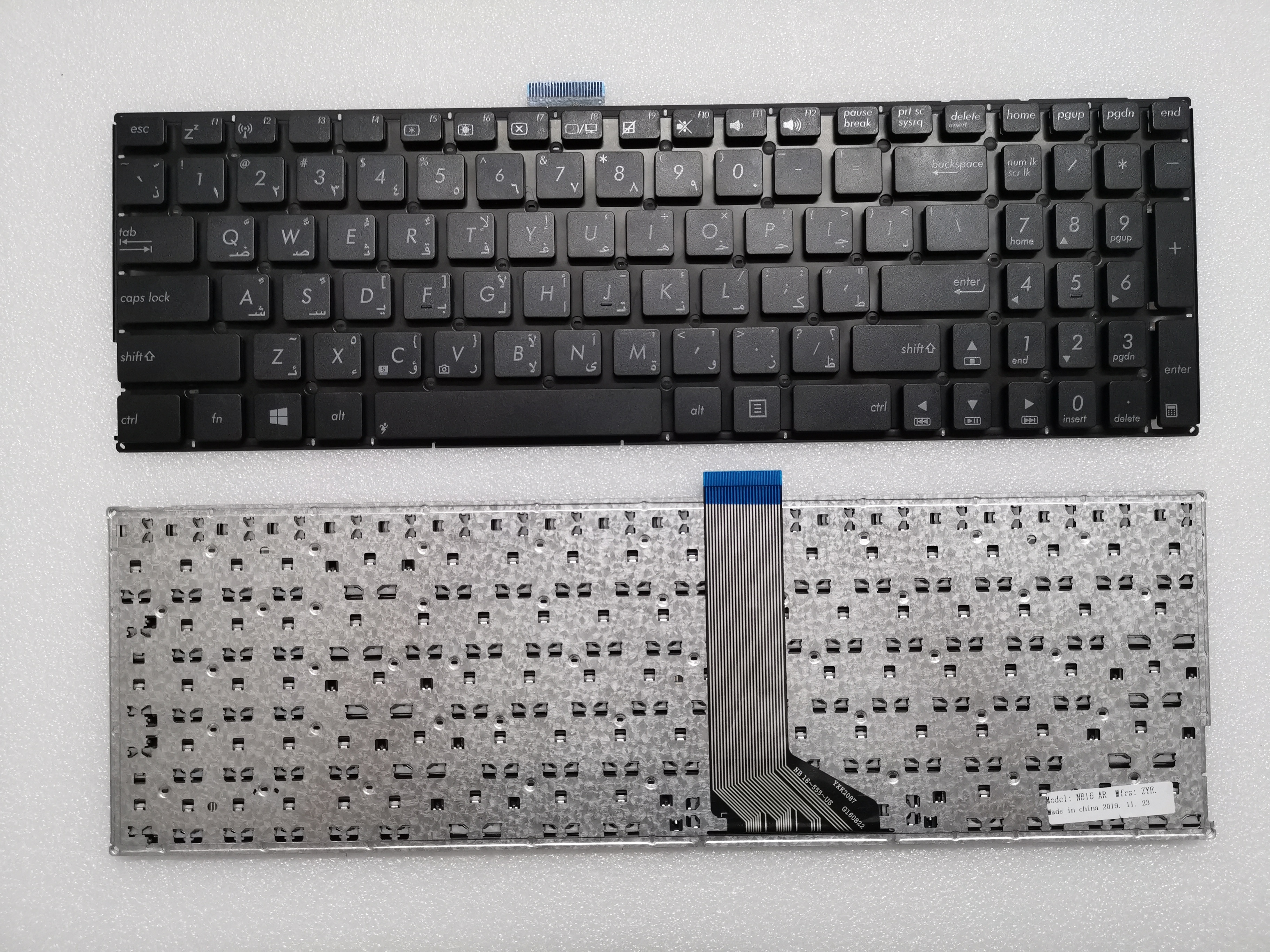 Picture of New Replacement Laptop Keyboard For ASUS X555 BLACK (OEM) AR Layout